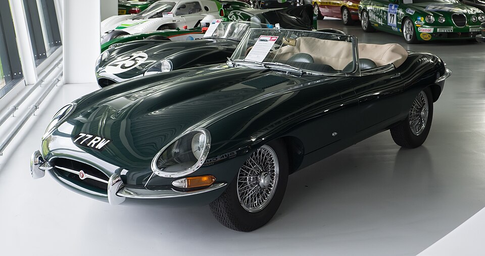 JAGUAR E TYPE car — UK survivor photo